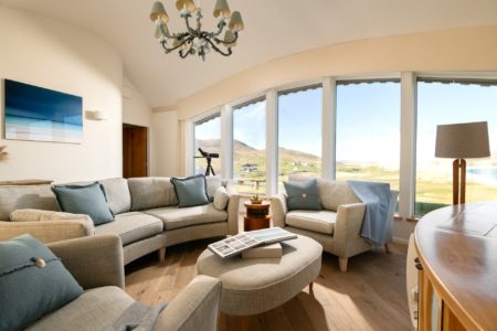 bright open living room with views of isle of harris 2