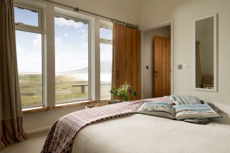 baedroom overlooking fields